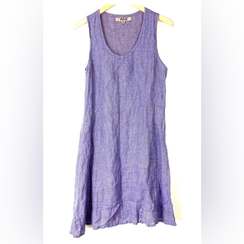 Jeanne Flax Purple Knit Tank Dress SAMPLE size small